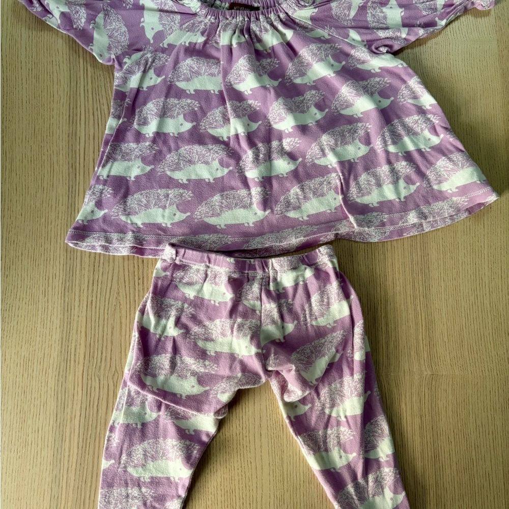 Purple Hedgehog Kids Pajamas